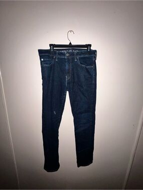 American Eagle Outfitters Men’s Dark Indigo Skinny Jeans. Size 33x34